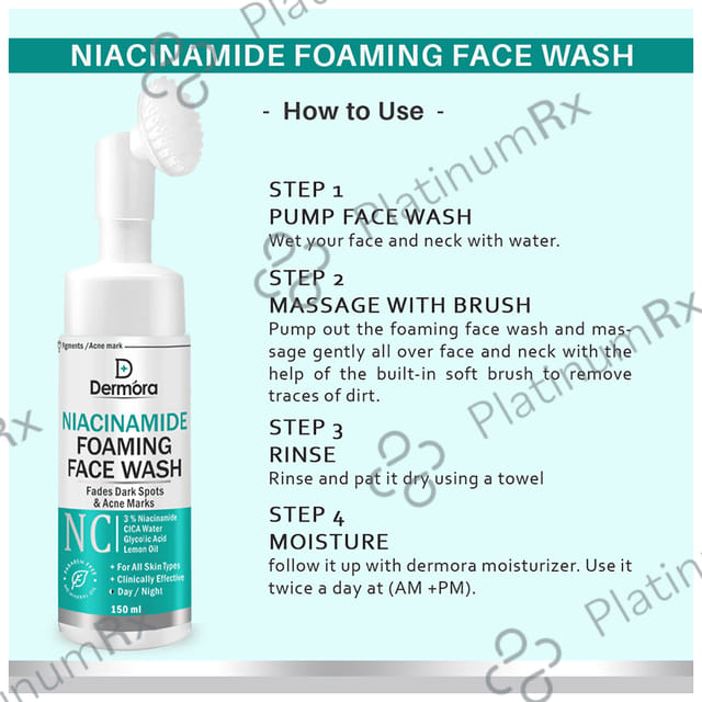 Dermora Niacinamide Foaming Face Wash