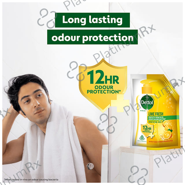 Dettol Bodywash & Shower Gel - pH Balanced & Soap Free Lime Fresh Refill Pack