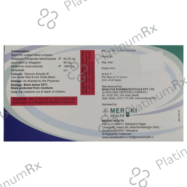 Sitatrack M 50/1000 Tablet