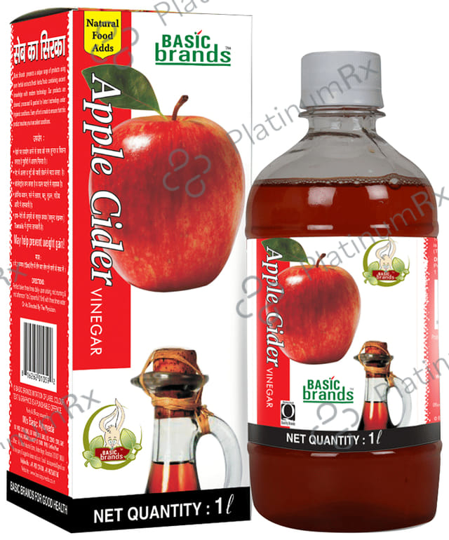 Basic Ayurveda Apple Cider Vinegar ACV for Weight Management 1 Ltr