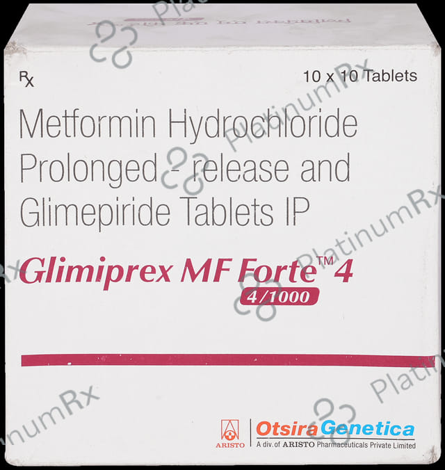 Glimiprex MF Forte 4mg/1000mg Tablet