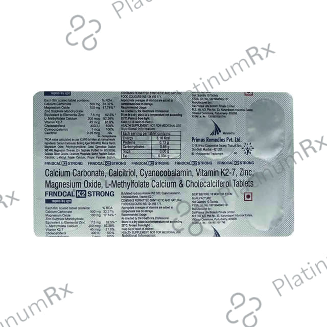 Frndcal K2 Strong Tablet 10s