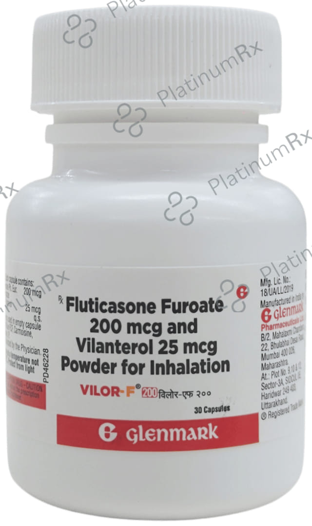 Vilor F 200/25mcg Capsule 30s
