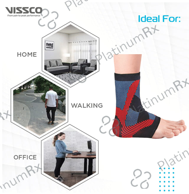 Vissco 2710 Pro 3D Ankle Support with Gel Padding XL