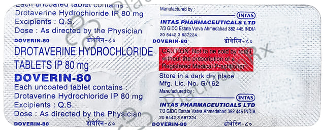 Doverin 80mg Tablet 10s