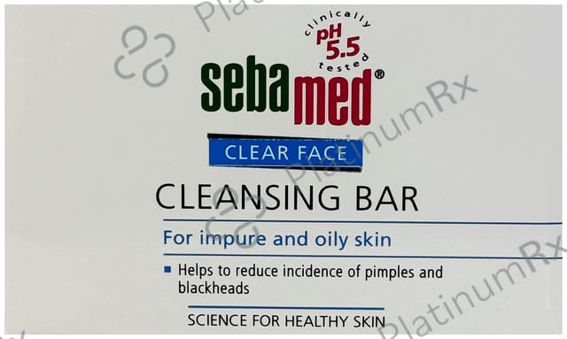 Sebamed Clear Face Cleansing Soap Bar 100gm
