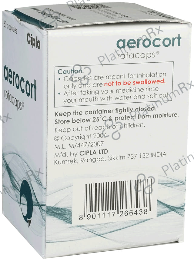 Aerocort 100/100mcg Rotacap 60s