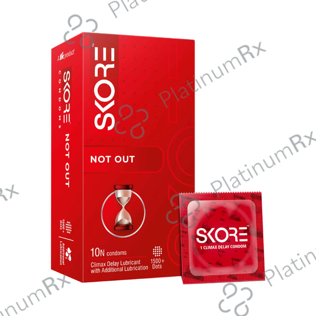 Skore Not Out Climax Delay Condom 10s
