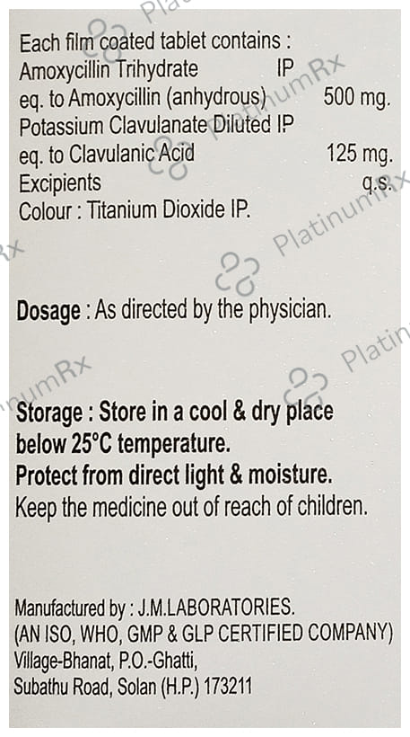 Sloviclav 625 Tablet