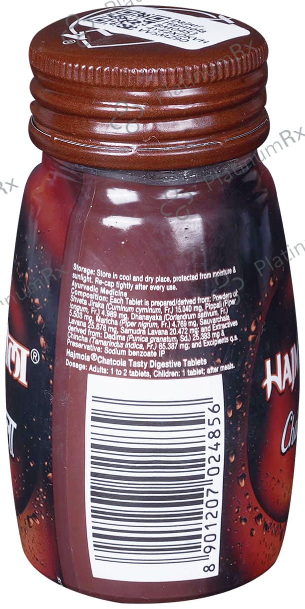 Dabur Hajmola Chatcola Flavour Supports Digestive Health Tablet 120s
