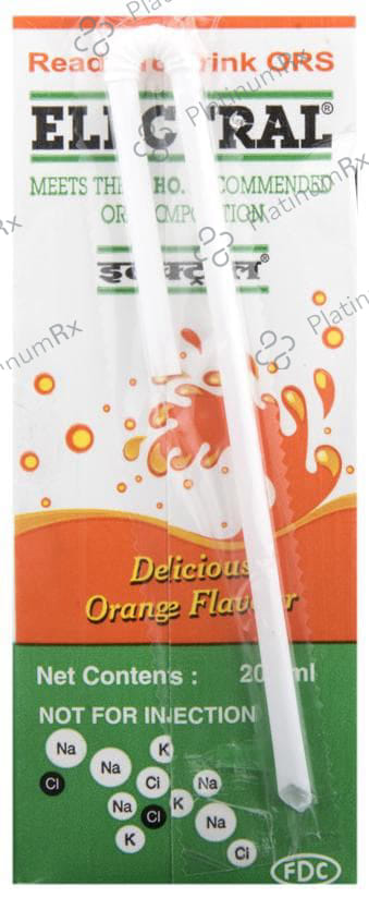 Electral Rtd Orange Flavour Liquid 200ml