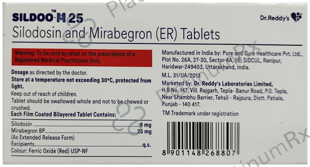 Sildoo M 25/8mg Tablet 10s