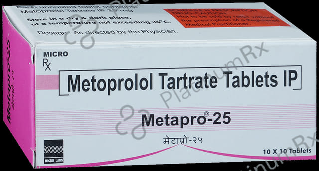 Metapro 25mg Tablet 10s