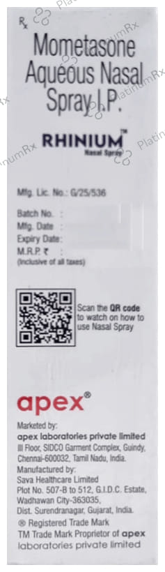 Rhinium 50mcg Nasal Spray