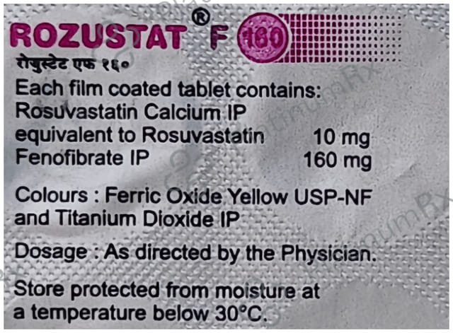 Rozustat F 160mg Tablet 10s