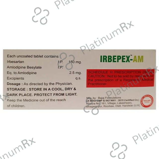 Irbepex AM 2.5/150mg Tablet 10s