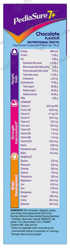PediaSure Powder for Growing Children Chocolate with Oats & Almond 200 gm
