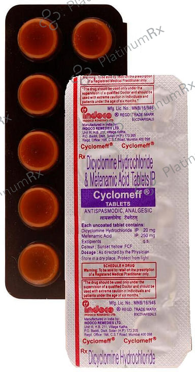 Cyclomeff 20/250mg Tablet 10s