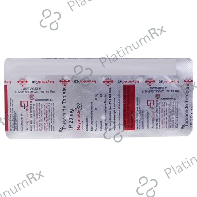 Nayamide 20mg Tablet 10s