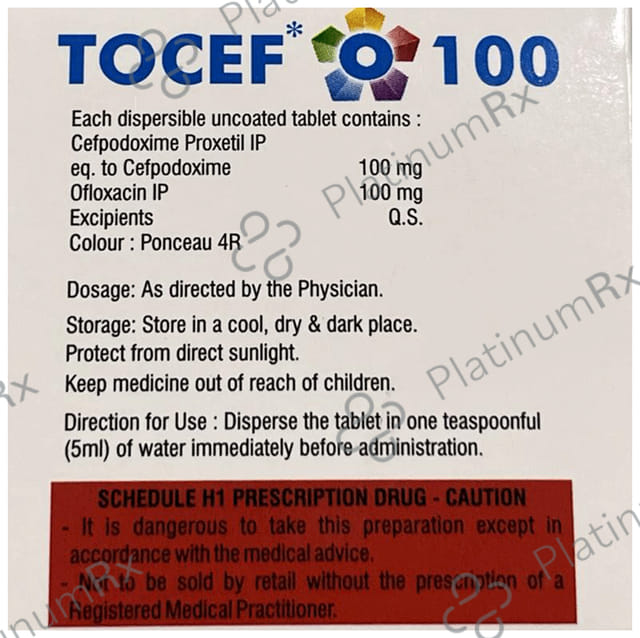 Tocef O Tablet 100/100