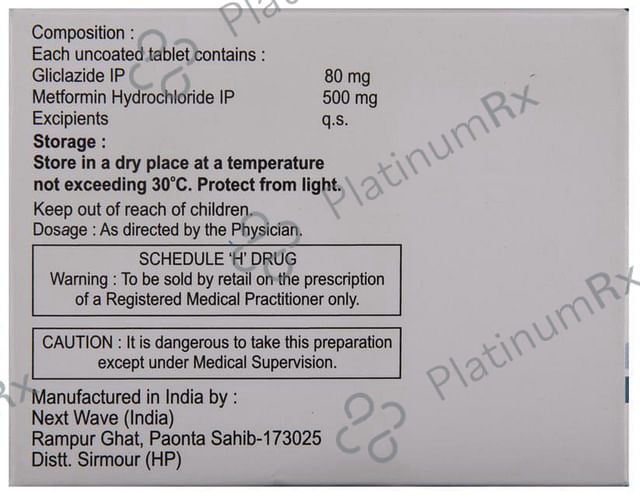 Glykind M 80/500mg Tablet 10s