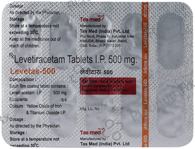 Levetas 500mg Tablet 10s