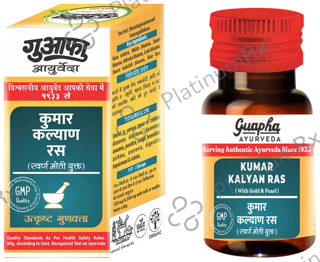 Guapha Ayurveda Kumar Kalyan Ras for Respiratory Support & Fever Relief 10 Tablet