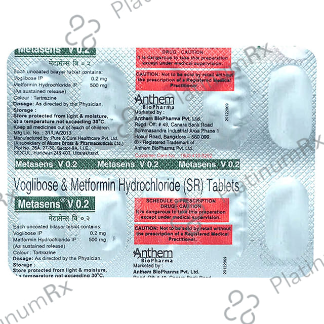 Metasens V 500/0.2mg Tablet SR 10s