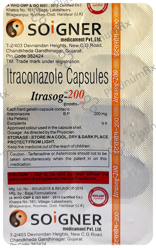 Itrasog 200mg Capsule 10s