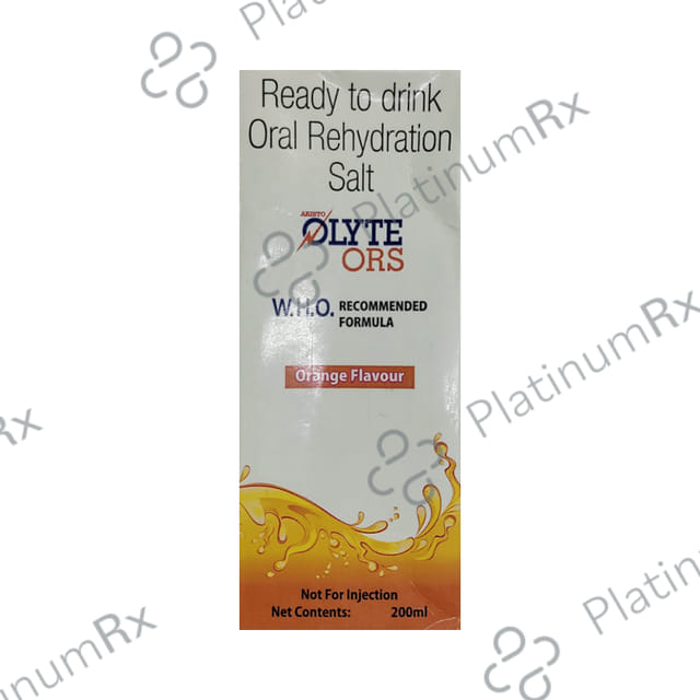 Olyte ORS Orange Flavour Liquid 200ml