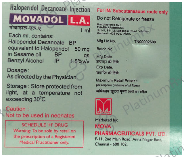 Movadol LA Injection