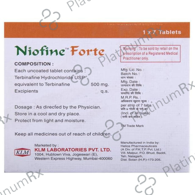Niofine Forte 500mg Tablet 7s