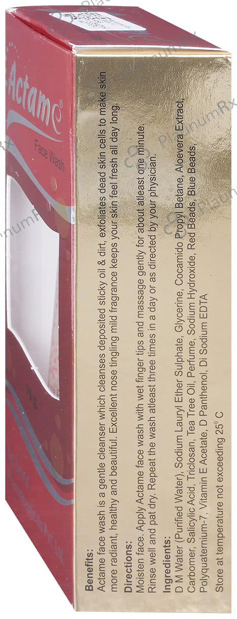 Actame Face Wash - For Acne Prone Skin 70 Face Wash