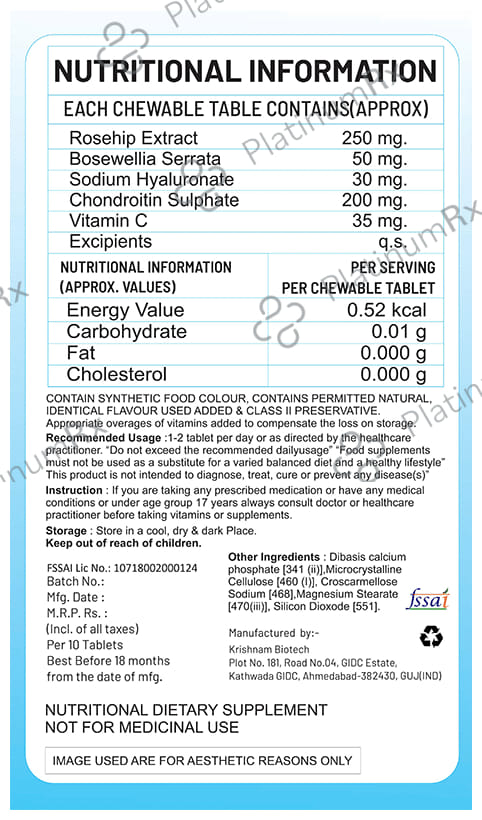 Orthogiant Chewable Tablet 10s
