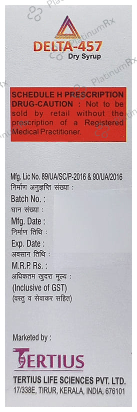 Delta 457 Dry Syrup Orange