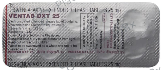 Ventab DXT 25mg Tablet ER 10s