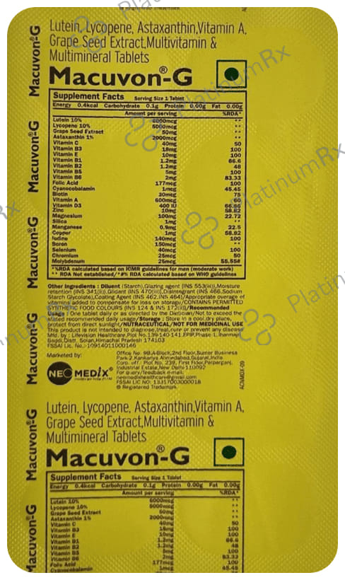 Macuvon-G Tablet