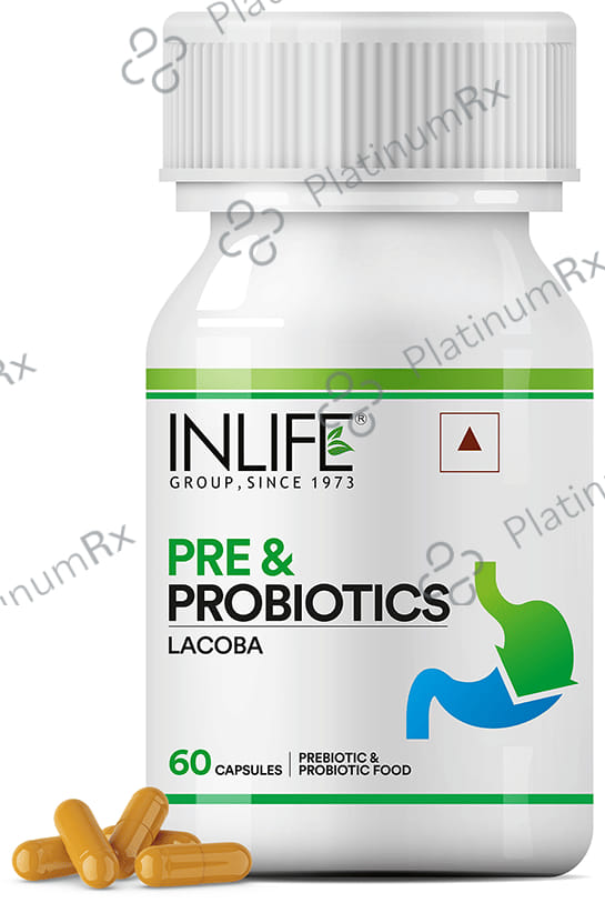 Inlife Pre and Probiotics for Gut Health - Capsule