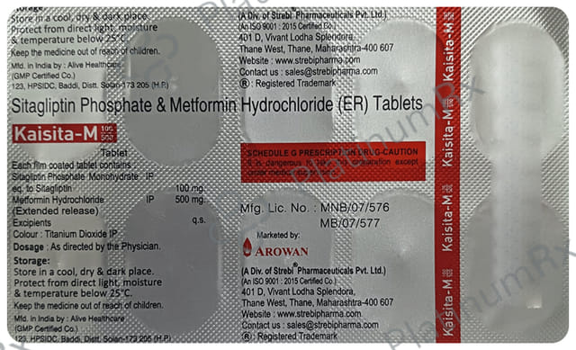 Kaisita-M 100/500 Tablet ER