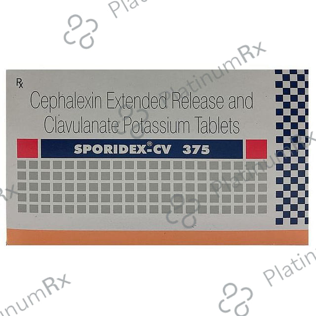 Sporidex CV 375/125mg Tablet ER 10s