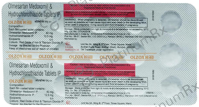 Olzox H 12.5/40mg Tablet 15s