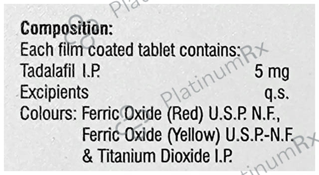 Tadaflow 5mg Tablet 4 tablets