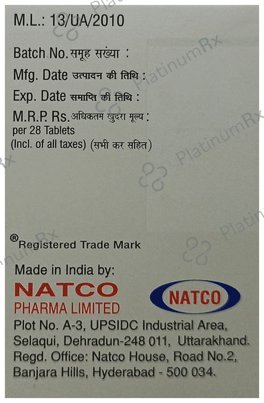 Regonat 40mg Tablet 28s