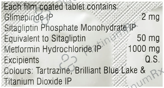 Obimet GX Sita 50/2/1000mg Tablet 10s