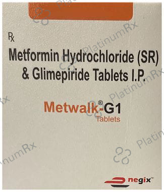 Metwalk G 1mg/500mg Tablet SR