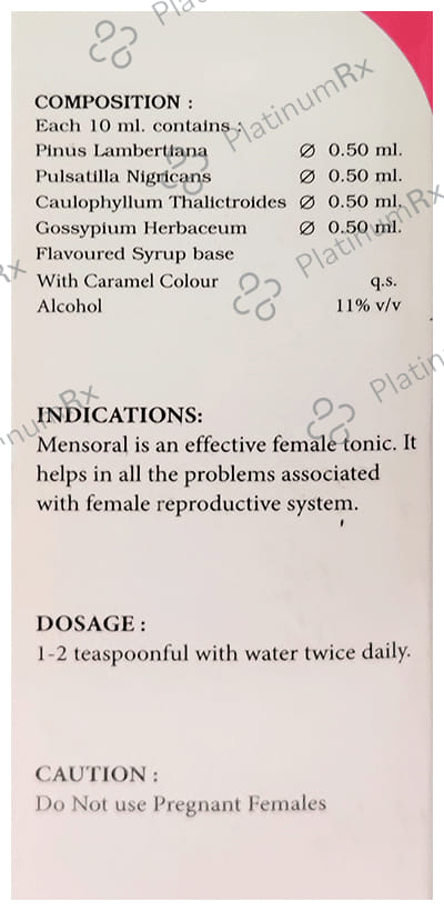 LDD Bioscience Mensoral Syrup 115 ml