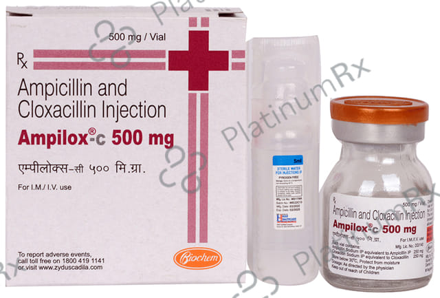 Ampilox C 500/500mg Injection 1s