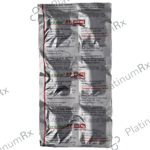 Ceroxim XP 625mg Tablet 6s