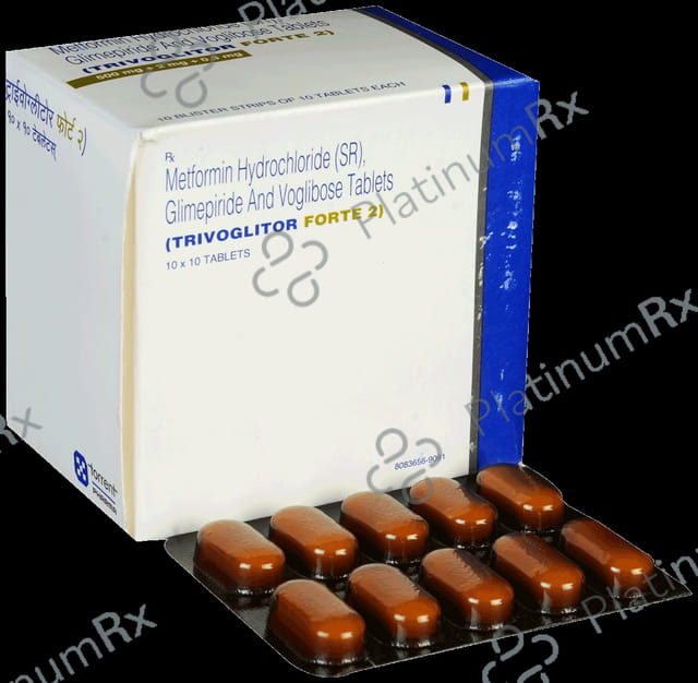 Trivoglitor Forte 2/500/0.3mg Tablet SR 10s