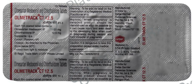 Olmetrack CT 12.5 Tablet